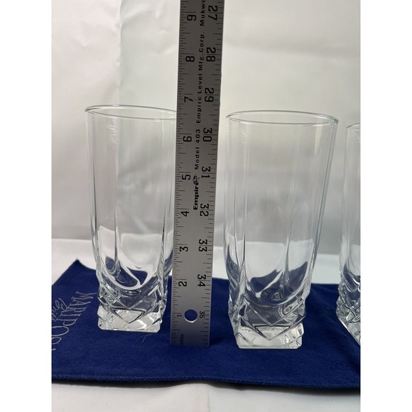 Set of 4 Bormioli Rocco Brillante Double Old Fashioned Water Glasses 6 1/2”x 3” - Picture 4 of 5
